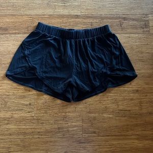 Black flowy shorts